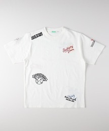Right-on | スラブ刺繍ロゴ半袖Tシャツ(Tシャツ/カットソー)