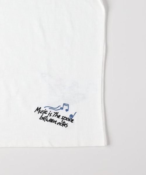 Right-on（ライトオン）の「スラブ刺繍ロゴ半袖Tシャツ（Tシャツ/カットソー・メンズ・ホワイト/ブラック・S/M/L/XL）」の10枚目の写真