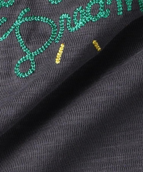 Right-on（ライトオン）の「スラブ刺繍ロゴ半袖Tシャツ（Tシャツ/カットソー・メンズ・ホワイト/ブラック・S/M/L/XL）」の5枚目の写真