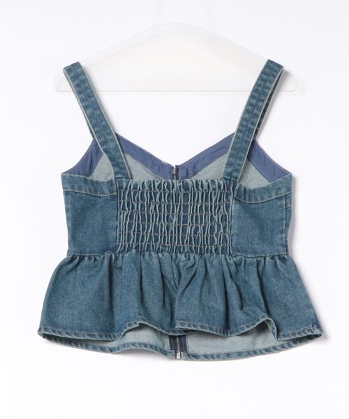 CIEL'AIR(シエルエアー)の「DENIM BUSTIER(デニムビスチェ)(その他トップス・レディース・ブルー/ブラック・FREE)」の11枚目の写真