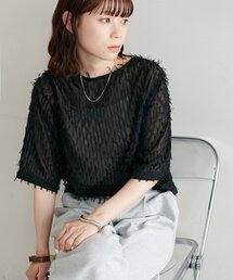 【WEB限定】シアーフリンジプルオーバー