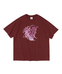 グラフィティロゴ半袖Tシャツ(ワイン/ピンク)