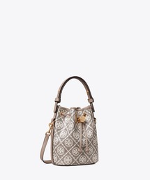 TORY BURCH | Tモノグラム コーテッドジャガード ミニ バケットバッグ(ショルダーバッグ)