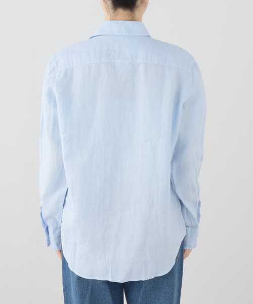 Frank&Eileen(フランクアンドアイリーン)の「Frank&Eileen/フランク&アイリーン WASHED LINEN シャツ(シャツ/ブラウス・レディース・ブルー系その他・X-SMALL)」の3枚目の写真