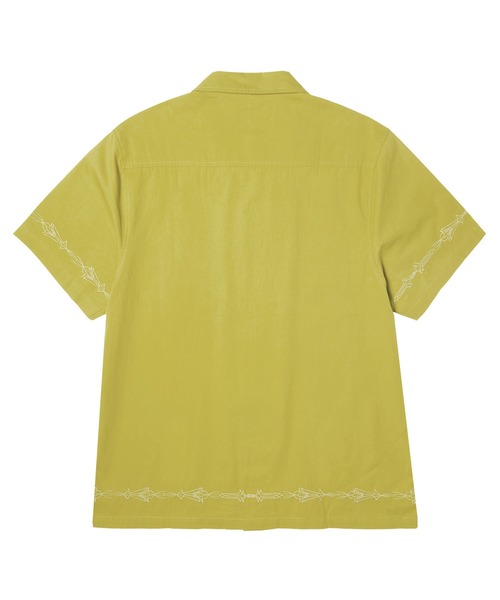 HUF(ハフ)の「PINSTRIPE EMB RESORT SHIRT(シャツ/ブラウス・メンズ・グリーン系その他/ブラック・S/M/L/XL)」の9枚目の写真