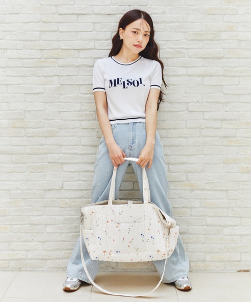 MELSOI.(メルソイ)の「メルミストフラワーマザーズバッグ/トラベルバッグ(マザーズバッグ・レディース・ホワイト・FREE)」の13枚目の写真