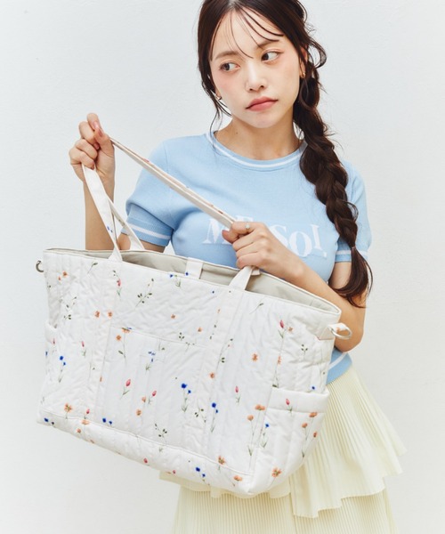 MELSOI.(メルソイ)の「メルミストフラワーマザーズバッグ/トラベルバッグ(マザーズバッグ・レディース・ホワイト・FREE)」の18枚目の写真