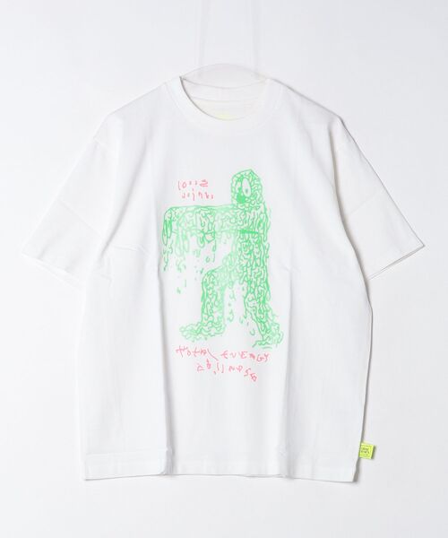 LOOSE JOINTS(ルーズジョインツ)の「【loosejoints】STEWART ARMSTRONG - TOTAL ENERGY COLLAPSE S/S TEE(Tシャツ/カットソー・メンズ・ホワイト/ブラック・M/L)」の1枚目の写真