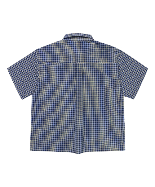 kaifai（カイファイ）の「フラットチェックシャツ（ネイビー）K26QB225（シャツ/ブラウス・レディース・その他・MEDIUM/LARGE）」の6枚目の写真