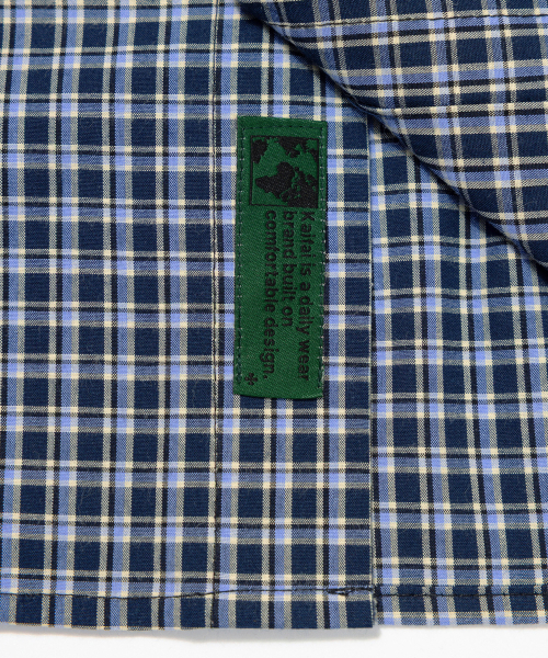 kaifai（カイファイ）の「フラットチェックシャツ（ネイビー）K26QB225（シャツ/ブラウス・レディース・その他・MEDIUM/LARGE）」の3枚目の写真