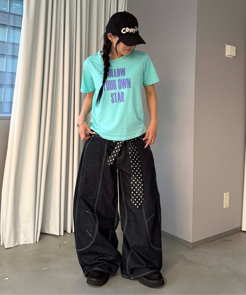 sedacle（セダクル）の「ダブルウエストバレルデニム（デニムパンツ・メンズ・ブラック/ライトブルー・LARGE/MEDIUM/SMALL）」の10枚目の写真