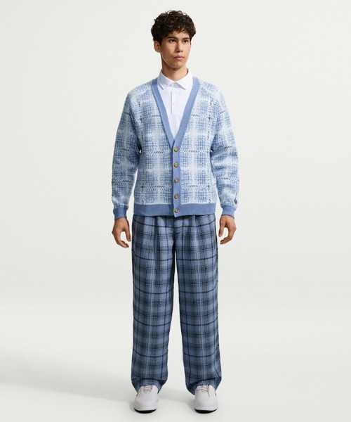 NIKE(ナイキ)の「ナイキ タータン メンズ ルーズ ゴルフカーディガン / Nike Tartan Men's Loose Golf Cardigan II0777-486 Work Blue(カーディガン/ボレロ・メンズ・ブルー系その他・M/S/XL/2XL)」の4枚目の写真