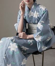 浴衣セット セパレート 着付けのいらない二部式浴衣＋帯 2点SET 綿浴衣
