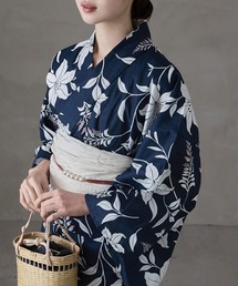セール】浴衣セット 着付けのいらない二部式 セパレート式綿麻浴衣 2点