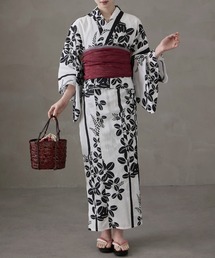 ￥１６，５００⇛５月３１日までセール 着付けのいらない　簡単セパレート綿麻浴衣 浴衣セット レディース 着付けのいらない二部式 セパレート式綿麻浴衣
