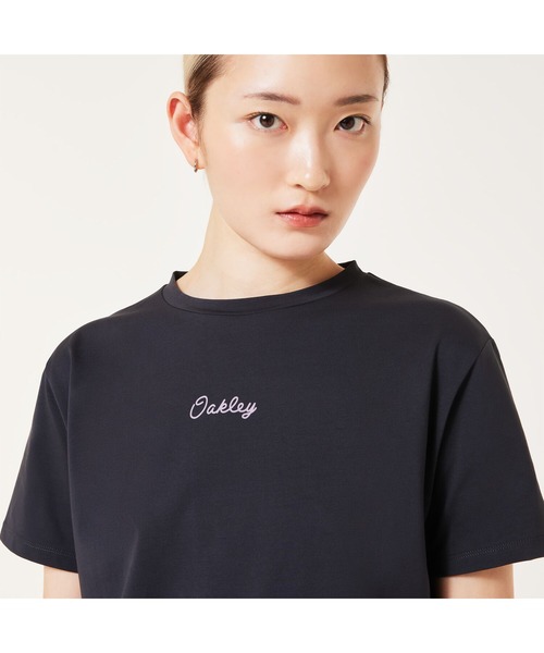 OAKLEY(オークリー)の「オークリー RADIANT TECH COLD OP TEE 9.0/Tシャツ/スポーツ・トレーニング/吸汗速乾/OAKLEY(Tシャツ/カットソー・レディース・ホワイト/ブラック・XS/S/M/L)」の6枚目の写真