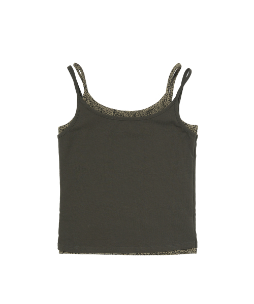 GILAARCHIVE(ギラアーカイブ)の「LAYERED BOX LOGO SLEEVELESS (LEOPARD)_BLACK(Tシャツ/カットソー・レディース・その他・FREE)」の6枚目の写真