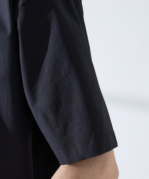 ABAHOUSE GRAY(アバハウスグレイ)の「【セットアップ対応】360°ストレッチ リップストップ リラックス ポロシャツ/ 吸水速乾 / 遮熱 / UVカット(ポロシャツ・メンズ・ネイビー/チャコールグレー/ブラック・48/46/50)」の10枚目の写真