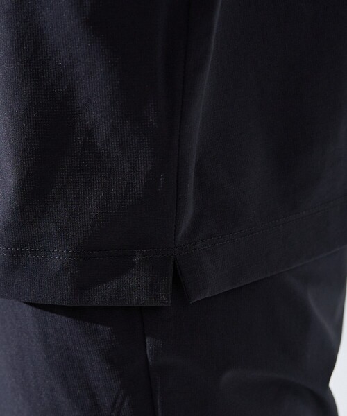 ABAHOUSE GRAY(アバハウスグレイ)の「【セットアップ対応】360°ストレッチ リップストップ リラックス ポロシャツ/ 吸水速乾 / 遮熱 / UVカット(ポロシャツ・メンズ・ネイビー/チャコールグレー/ブラック・48/46/50)」の11枚目の写真