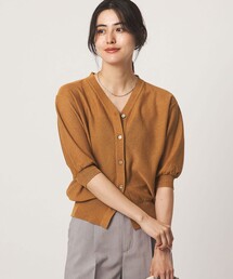 スパンコール ラメ Vネック ニット カーディガン