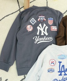 MLB（メジャーリーグベースボール）の「《MLB》 さらっと軽やか バックプリント キッズ 長袖 トレーナー（スウェット）」