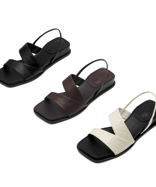 APIED MARCHE(アピエド マルシェ)の「ヌアージュ クロッキング羊革サンダル 3.5cm -PM3036 (3カラー)(サンダル・レディース・ダークブラウン/ブラック/アイボリー・23cm/23.5cm/24cm/24.5cm/25cm/22.5cm)」の6枚目の写真