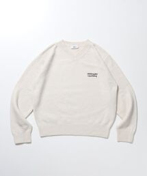 【FFEIN(フェイン)】ウール混Vネックニット / ウール混 刺繍 ニット Vネック ユニセックス