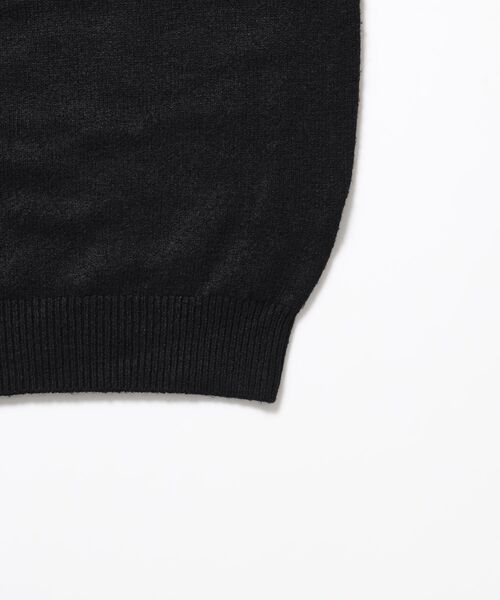 FFEIN（フェイン）の「【FFEIN(フェイン)】ウール混Vネックニット / ウール混 刺繍 ニット Vネック ユニセックス（ニット/セーター・メンズ・ブラック/グレー/ブラウン/アイボリー/ミント/イエロー/ネイビー/ピンク・SMALL/LARGE/MEDIUM）」の13枚目の写真
