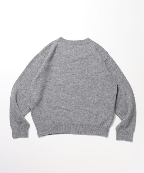 FFEIN（フェイン）の「【FFEIN(フェイン)】ウール混Vネックニット / ウール混 刺繍 ニット Vネック ユニセックス（ニット/セーター・メンズ・ブラック/グレー/ブラウン/アイボリー/ミント/イエロー/ネイビー/ピンク・SMALL/LARGE/MEDIUM）」の16枚目の写真