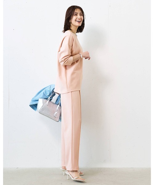 DoCLASSE( ドゥクラッセ)の「イージージョーゼット・テーパードパンツ(その他パンツ・レディース・キャメル/ピンクベージュ・L/M)」の3枚目の写真