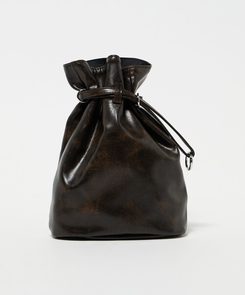 BEAUTY&YOUTH UNITED ARROWS(ビューティーアンドユースユナイテッドアローズ)の「【WEB限定】ワン ハンドル パース(ハンドバッグ・メンズ・ブラック/ダークブラウン・FREE)」の2枚目の写真