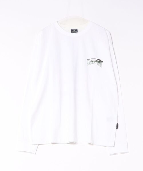 KRIFF MAYER(クリフメイヤー)の「外遊びプリントロンT(古代魚)(Tシャツ/カットソー・メンズ・ブラック/ブルー/オフホワイト/オリーブ/グレー・MEDIUM/LARGE/X-LARGE)」の1枚目の写真