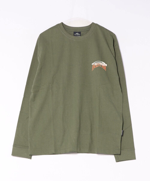 KRIFF MAYER(クリフメイヤー)の「外遊びプリントロンT(古代魚)(Tシャツ/カットソー・メンズ・ブラック/ブルー/オフホワイト/オリーブ/グレー・MEDIUM/LARGE/X-LARGE)」の4枚目の写真