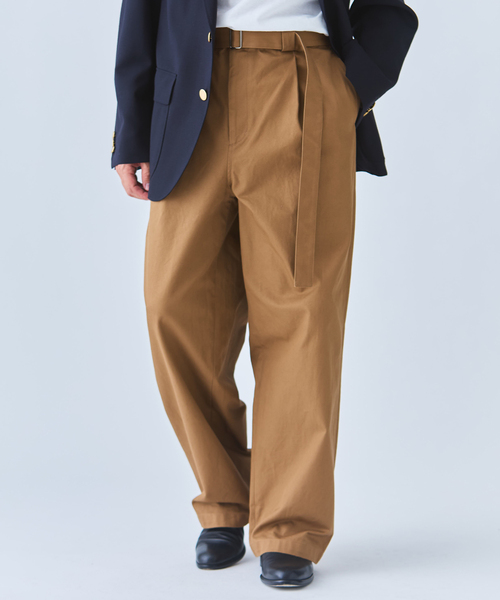 EDIFICE（エディフィス）の「HIGH DENSITY ツイル パンツ（チノパンツ・メンズ・キャメル/アイボリー・MEDIUM/LARGE）」の18枚目の写真