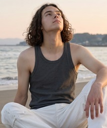 AVIREX | AVIREX/アビレックス DAILY RIB TANK TOP デイリー リブ タンクトップ ラウンドネック 丸首 レーサーバック 抗菌防臭 メンズ レディース 2026年 夏 夏服(タンクトップ)
