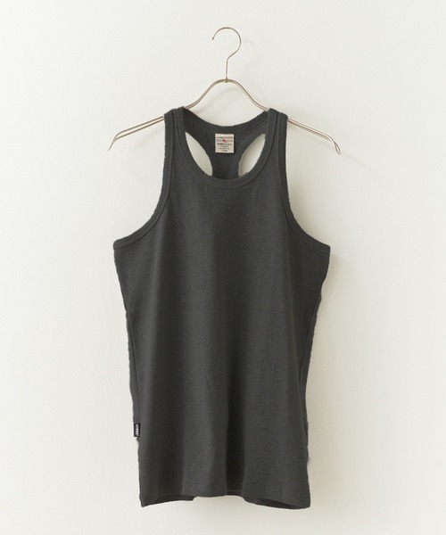 AVIREX(アヴィレックス)の「AVIREX/アビレックス DAILY RIB TANK TOP デイリー リブ タンクトップ ラウンドネック 丸首 レーサーバック 抗菌防臭 メンズ レディース 2026年 夏 夏服(タンクトップ・メンズ・ホワイト/ブラック/グレー/チャコール/オリーブ/ロイヤルブルー・S/M/L)」の4枚目の写真