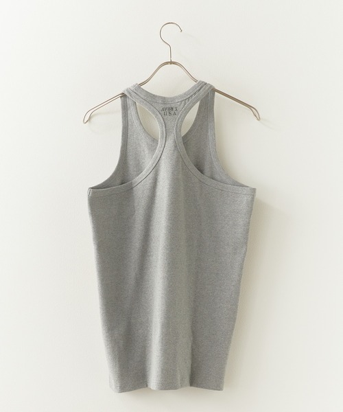 AVIREX(アヴィレックス)の「AVIREX/アビレックス DAILY RIB TANK TOP デイリー リブ タンクトップ ラウンドネック 丸首 レーサーバック 抗菌防臭 メンズ レディース 2026年 夏 夏服(タンクトップ・メンズ・ホワイト/ブラック/グレー/チャコール/オリーブ/ロイヤルブルー・S/M/L)」の19枚目の写真