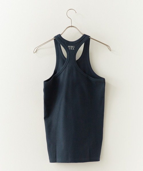 AVIREX(アヴィレックス)の「AVIREX/アビレックス DAILY RIB TANK TOP デイリー リブ タンクトップ ラウンドネック 丸首 レーサーバック 抗菌防臭 メンズ レディース 2026年 夏 夏服(タンクトップ・メンズ・ホワイト/ブラック/グレー/チャコール/オリーブ/ロイヤルブルー・S/M/L)」の17枚目の写真