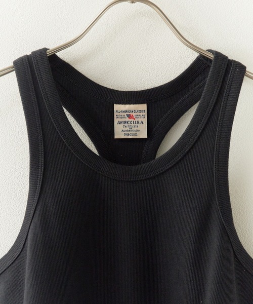 AVIREX(アヴィレックス)の「AVIREX/アビレックス DAILY RIB TANK TOP デイリー リブ タンクトップ ラウンドネック 丸首 レーサーバック 抗菌防臭 メンズ レディース 2026年 夏 夏服(タンクトップ・メンズ・ホワイト/ブラック/グレー/チャコール/オリーブ/ロイヤルブルー・S/M/L)」の16枚目の写真