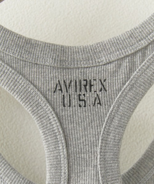 AVIREX(アヴィレックス)の「AVIREX/アビレックス DAILY RIB TANK TOP デイリー リブ タンクトップ ラウンドネック 丸首 レーサーバック 抗菌防臭 メンズ レディース 2026年 夏 夏服(タンクトップ・メンズ・ホワイト/ブラック/グレー/チャコール/オリーブ/ロイヤルブルー・S/M/L)」の10枚目の写真