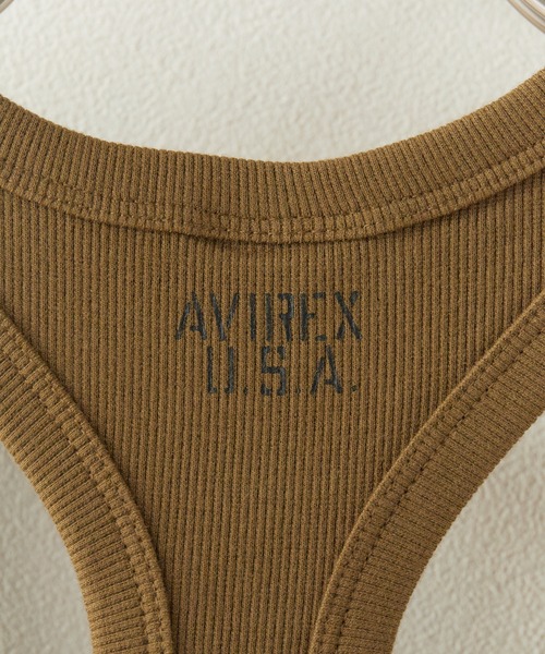 AVIREX(アヴィレックス)の「AVIREX/アビレックス DAILY RIB TANK TOP デイリー リブ タンクトップ ラウンドネック 丸首 レーサーバック 抗菌防臭 メンズ レディース 2026年 夏 夏服(タンクトップ・メンズ・ホワイト/ブラック/グレー/チャコール/オリーブ/ロイヤルブルー・S/M/L)」の9枚目の写真