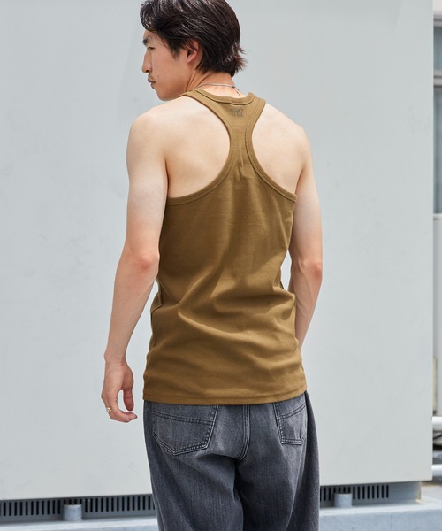 AVIREX(アヴィレックス)の「AVIREX/アビレックス DAILY RIB TANK TOP デイリー リブ タンクトップ ラウンドネック 丸首 レーサーバック 抗菌防臭 メンズ レディース 2026年 夏 夏服(タンクトップ・メンズ・ホワイト/ブラック/グレー/チャコール/オリーブ/ロイヤルブルー・S/M/L)」の22枚目の写真