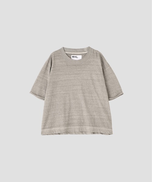 MHL.(エムエイチエル)の「CARBON DYED COTTON LINEN(Tシャツ/カットソー・レディース・グレー・2)」の1枚目の写真