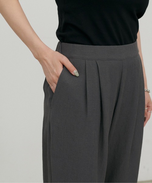 LARUTA(ラルータ)の「【LARUTA】シャンブレーショートパンツ(その他パンツ・レディース・チャコールグレー/ベージュ・MEDIUM)」の17枚目の写真