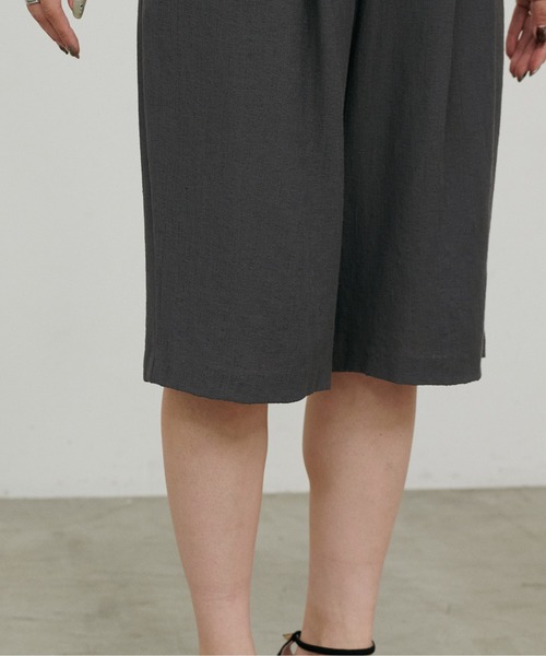 LARUTA(ラルータ)の「【LARUTA】シャンブレーショートパンツ(その他パンツ・レディース・チャコールグレー/ベージュ・MEDIUM)」の19枚目の写真