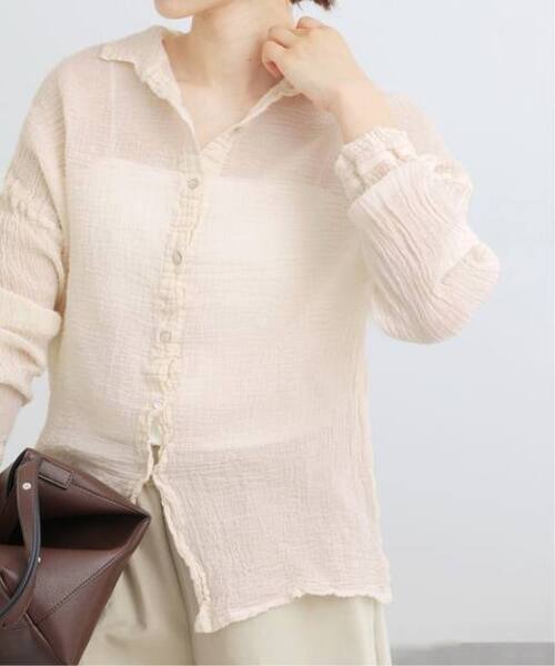 IENA(イエナ)の「《追加》LES ATELIERS FRANCAIS DE CONFECTION Blouse Desert PE26BLDESERTGDC(シャツ/ブラウス・レディース・アイボリー・FREE)」の16枚目の写真