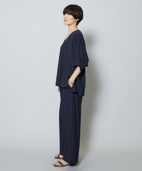 MOGA(モガ)の「クールトリコットワイドシルエットパンツ(その他パンツ・レディース・ネイビー/ダークグレー・2/3/1)」の15枚目の写真