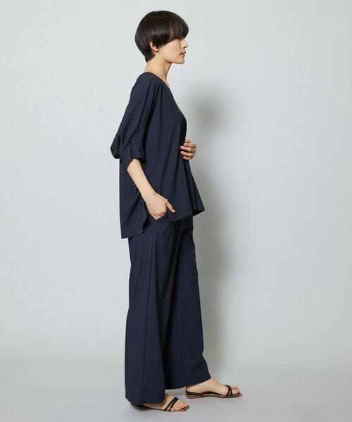MOGA(モガ)の「クールトリコットワイドシルエットパンツ(その他パンツ・レディース・ネイビー/ダークグレー・2/3/1)」の21枚目の写真