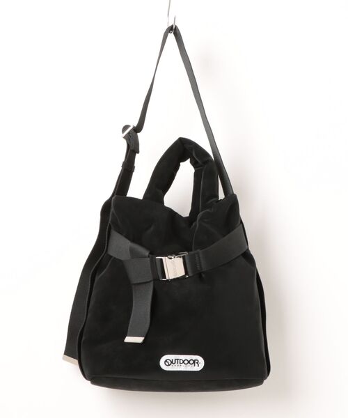 OUTDOOR PRODUCTS(アウトドアプロダクツ)の「【OUTDOOR PRODUCTS / アウトドアプロダクツ】2way Belt Tote Bag / ヌバック ベルトトートバッグ(トートバッグ・メンズ・ベージュ/グレー/ブラック・FREE)」の1枚目の写真