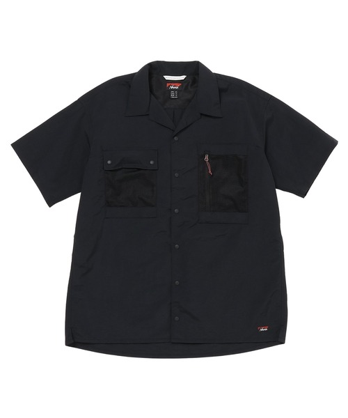 NANGA(ナンガ)の「【直営店限定】ナイロンタッサー オープンカラーシャツ/NYLON TUSSER OPEN COLLAR SHIRT(シャツ/ブラウス・メンズ・ブラック/ネイビー/カーキ・S/M/L/XL)」の1枚目の写真